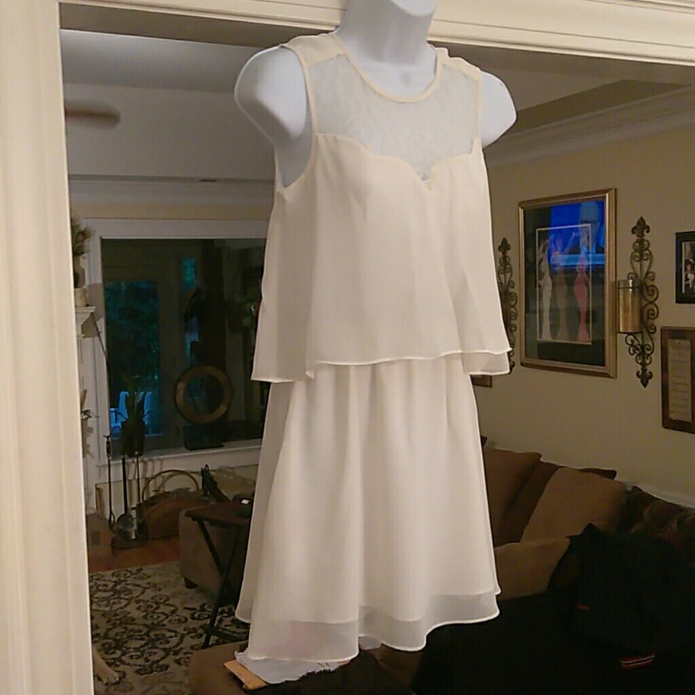 BCBGeneration summer sheer front dress